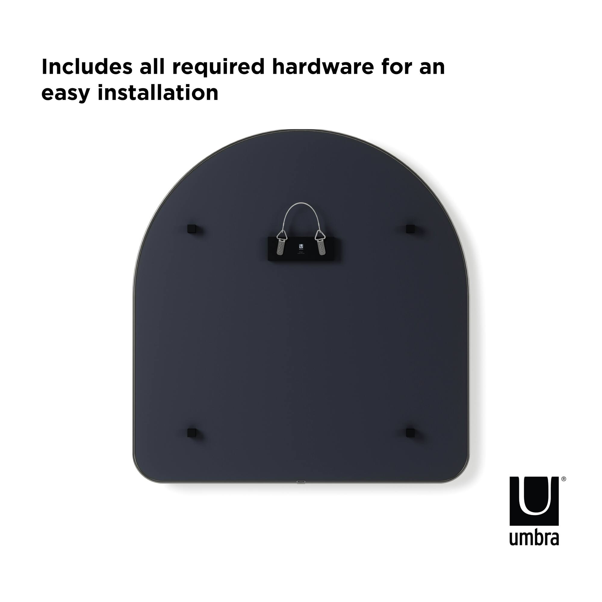 Umbra 36" Titanium Hubba Arched Mirror